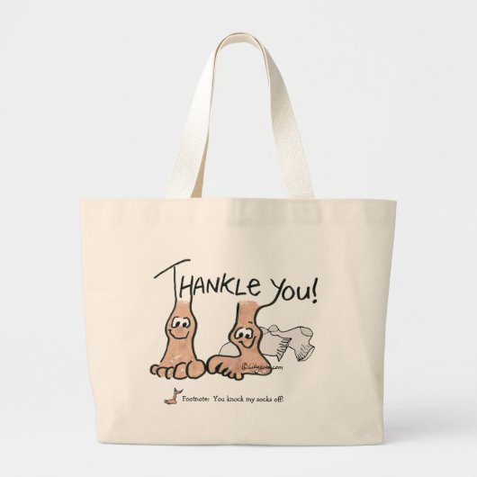 Gepersonaliseerd bedankt Gift Grote Tote Bag (Voorkant)
