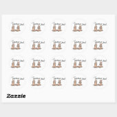Gepersonaliseerd bedankt Gift Ronde Sticker (Vel)