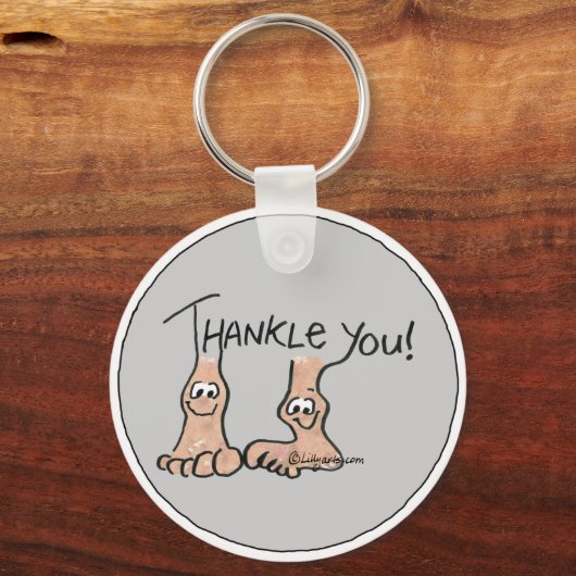 Gepersonaliseerd bedankt Gift Sleutelhanger (Voorkant)