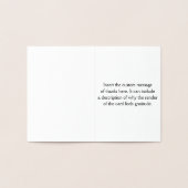 Gepersonaliseerd "Bedankt!" Kaart (Binnen)