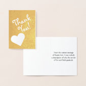 Gepersonaliseerd "Bedankt!" Kaart (Display)