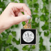 Gepersonaliseerd bedankt voor het bedienen van de  sleutelhanger (Hand)