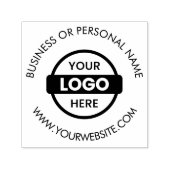 Gepersonaliseerd Bedrijf Bedrijf Logo Naam Adres Zelfinktende Stempel (Design)