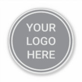 Gepersonaliseerd bedrijf Logo Clear Vinyl Water Bo Sticker (Voorkant)