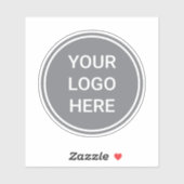 Gepersonaliseerd bedrijf Logo Clear Vinyl Water Bo Sticker (Vel)