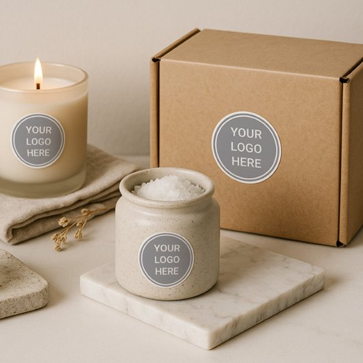 Gepersonaliseerd bedrijf Logo Clear Vinyl Water Bo Sticker