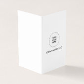 Gepersonaliseerd bedrijf Logo Modern Verticaal gev Visitekaartje (Buitenkant)