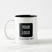 Gepersonaliseerd bedrijf logo mok (Links)