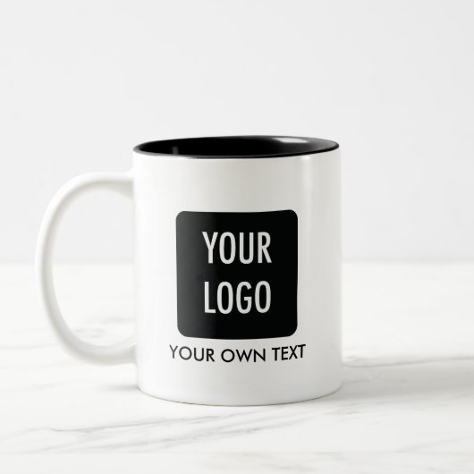 Gepersonaliseerd bedrijf logo mok (Links)