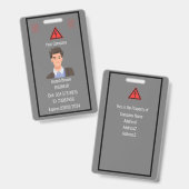 Gepersonaliseerd Bedrijf Medewerker ID Badge voor  (Voor- en achterkant)