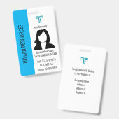 Gepersonaliseerd Bedrijf Medewerker ID Badge voor (Voor- en achterkant)