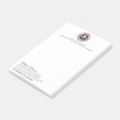 Gepersonaliseerd bedrijf post-it® notes (Schuin)