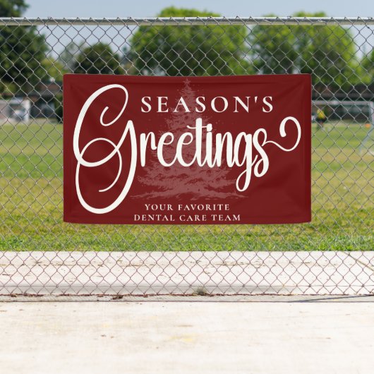 Gepersonaliseerd Bedrijf Professioneel Kerstmisvin Spandoek (Insitu)