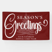 Gepersonaliseerd Bedrijf Professioneel Kerstmisvin Spandoek (Horizontaal)