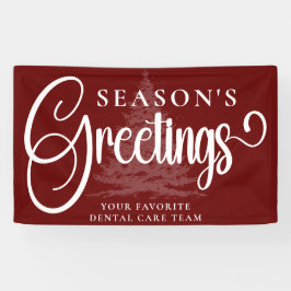 Gepersonaliseerd Bedrijf Professioneel Kerstmisvin Spandoek