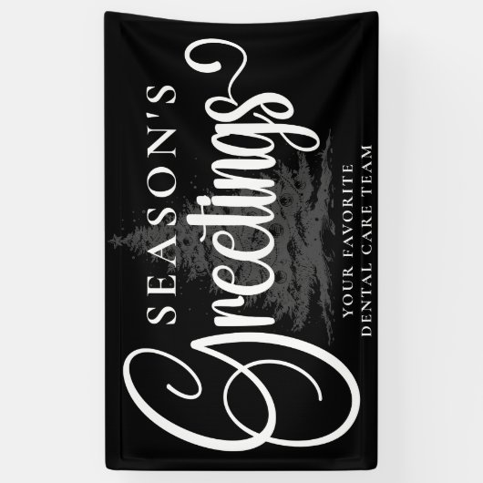 Gepersonaliseerd Bedrijf Professioneel Kerstmisvin Spandoek (Verticaal)