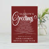 Gepersonaliseerd Bedrijf Professionele Zakelijke K Feestdagenkaart (Staand voorkant)