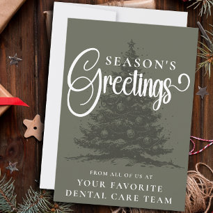 Gepersonaliseerd Bedrijf Professionele Zakelijke K Feestdagenkaart