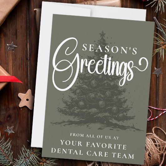 Gepersonaliseerd Bedrijf Professionele Zakelijke K Feestdagenkaart