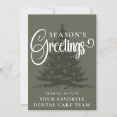 Gepersonaliseerd Bedrijf Professionele Zakelijke K Feestdagenkaart (Voorkant)