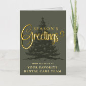 Gepersonaliseerd Bedrijf Professionele Zakelijke K Folie Feestdagenkaart (Voorkant)