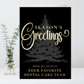 Gepersonaliseerd Bedrijf Professionele Zakelijke K Folie Feestdagenkaart