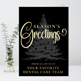 Gepersonaliseerd Bedrijf Professionele Zakelijke K Folie Feestdagenkaart