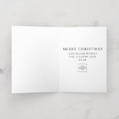 Gepersonaliseerd Bedrijf Professionele Zakelijke K Folie Feestdagenkaart (Binnenlaag)