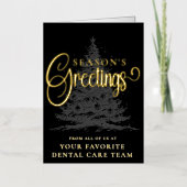 Gepersonaliseerd Bedrijf Professionele Zakelijke K Folie Feestdagenkaart (Voorkant)