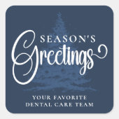 Gepersonaliseerd Bedrijf Professionele Zakelijke K Vierkante Sticker (Voorkant)