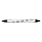 Gepersonaliseerd bedrijf Small Business Custom Zwarte Inkt Pen (Voorkant)