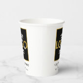 Gepersonaliseerd bedrijf Uw Logo Hier Promotioneel Papieren Bekers (Rechts)