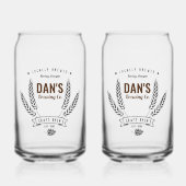 Gepersonaliseerd bedrijf voor brouwerij blikvorm glas (Voorkant)