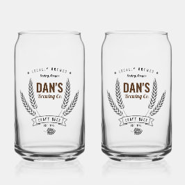 Gepersonaliseerd bedrijf voor brouwerij blikvorm glas