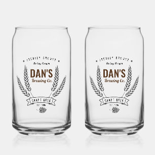 Gepersonaliseerd bedrijf voor brouwerij blikvorm glas