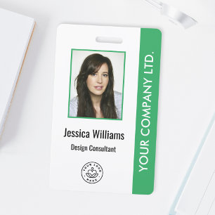 Gepersonaliseerd bedrijfsidentiteitskaart van de W Badge