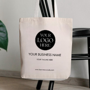 Gepersonaliseerd bedrijfslogo promotiemateriaal tote bag