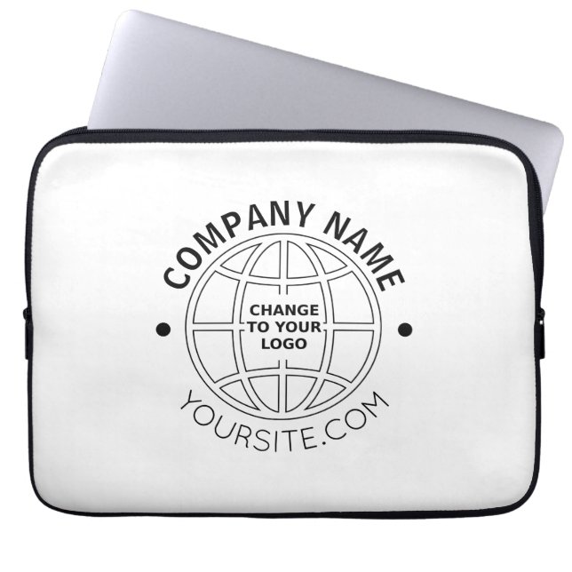 GEPERSONALISEERD BEDRIJFSLOGO WEBADRES LAPTOP SLEEVE (Voorkant)