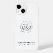 Gepersonaliseerd bedrijfsprofiel Case-Mate iPhone case (Achterkant)