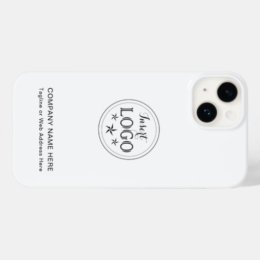 Gepersonaliseerd bedrijfsprofiel Case-Mate iPhone case (Achterkant (horizontaal))