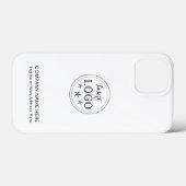 Gepersonaliseerd bedrijfsprofiel Case-Mate iPhone case (Achterkant (horizontaal))