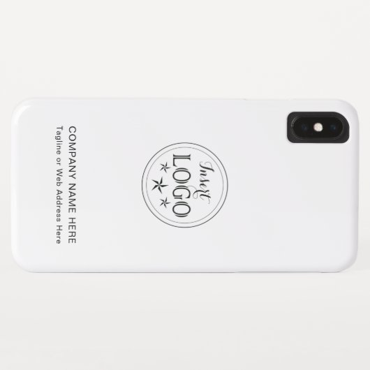 Gepersonaliseerd bedrijfsprofiel Case-Mate iPhone case (Achterkant (horizontaal))