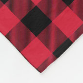 Gepersonaliseerd Beer Buffalo geplakt Lumberjack Fleece Deken (Hoek)