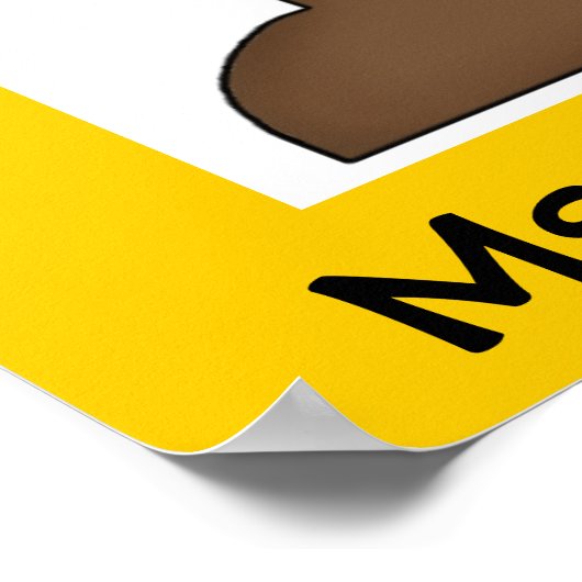 Gepersonaliseerd Beer I houdt van het Poster van d (Hoek)