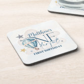 Gepersonaliseerd Beer in een ballon Onderzetters (Linkerzijde)