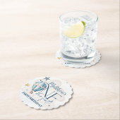 Gepersonaliseerd Beer in een ballonpapier Onderzet Kartonnen Onderzetters (Insitu)