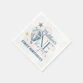 Gepersonaliseerd Beer in een ballonpapier servette Servet (Hoek)