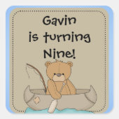 Gepersonaliseerd Beer in Kano Stickers (Voorkant)