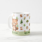 Gepersonaliseerd Beer Leuke Dieren Koffiemok (Voorkant links)