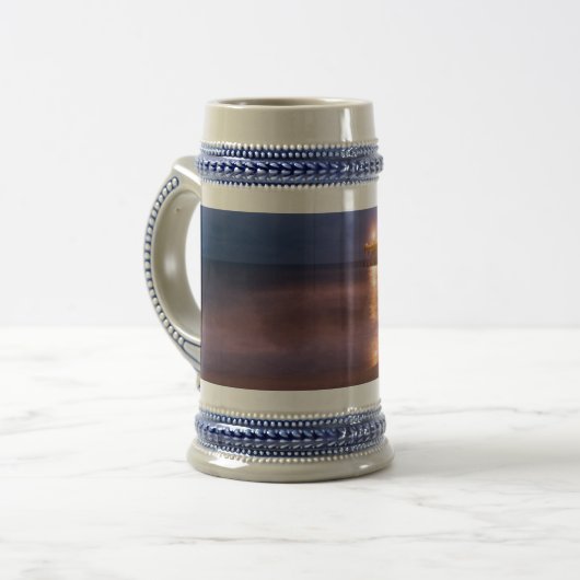 Gepersonaliseerd Beer Stein voor vaderdag Bierpul (Voorkant links)